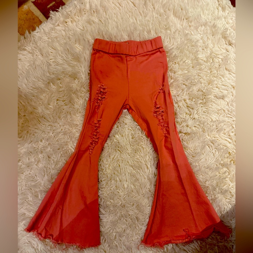 Trendy kids pink Flared Pants